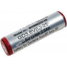 Batteria per Gardena modello Accu60 Li Ion