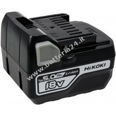 HiKOKI Batteria BSL1850C, nuovo design Li Ion, 5.0Ah 18V