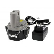 Batteria per Makita 1433 Ione di Litio incl. caricatore 2000mAh