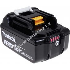 Batteria per utensile Makita con batteria a blocco tipo BL1830 originale con LED