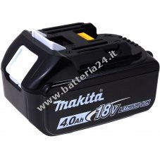 Batteria per utensile Makita con batteria a blocco tipo BL1840 4000mAh originale