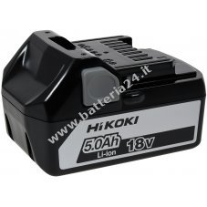 HiKOKI Batteria BSL1850, 335790, Li Ion, 5.0Ah 18V