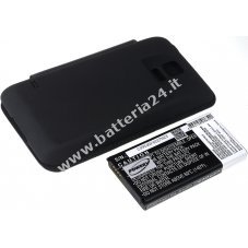 Batteria per Samsung Galaxy S5 / SM G900 / tipo EB B900BC con Flip Cover