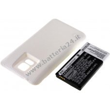 Batteria per Samsung Galaxy S5/ tipo EB B900BC colore bianco 5600mAh