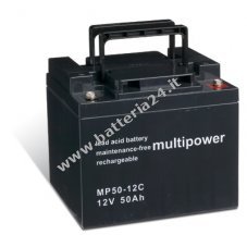 Powery Batteria al piombo (multipower) per sedia a rotelle elettrica Bischoff & Bischoff  ciclo stabile Triplex