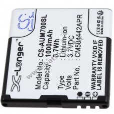 Batteria adatta al telefono cellulare Amplicomms PowerTel M7000, M6900 senior, tipo CM504442APR