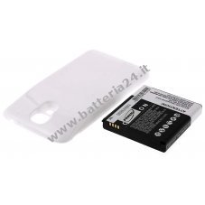 Batteria per Samsung GT I9500 /Samsung Galaxy S4/tipo B600BE 5200mAh colore bianco