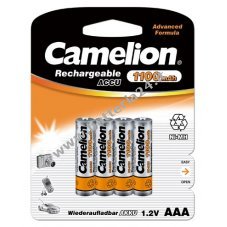 Batteria ricaricabile Camelion HR03 Micro AAA per penna tiptoi 1100mAh confezione blister da 4 pezzi