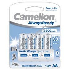 Camelion HR6 Mignon AA AlwaysReady confezione blister da 4 2300mAh