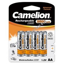 Camelion HR6 Mignon AA 2500mAh confezione blister da 4 pezzi