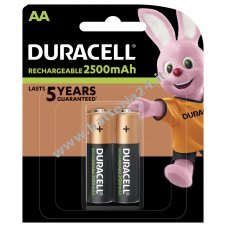 Duracell Duralock Recharge Ultra Mignon AA HR6 LR6 LR06 MN1500 4906 batteria ricaricabile, blister di 2 pezzi