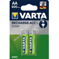 Batteria Varta Mignon 800mAh NiMH in blister da 2 pezzi