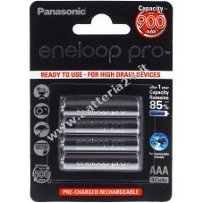 Panasonic eneloop Pro batteria ricaricabile AAA   blister da 4 (BK 4HCCE/4BE)