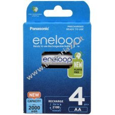 Panasonic eneloop AA HR6 HR 3UTGB 2000mAh NiMH batteria ricaricabile pacco da 4