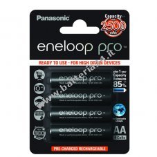 Panasonic eneloop Pro BK 3HCDE/4BE 2500mAh confezione in blister da 4 pezzi