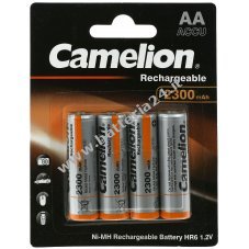 Camelion HR6 AA Mignon per mouse, telecomandi, fotocamere, rasoi, ecc. 2300mAh confezione blisterata da 4 pezzi