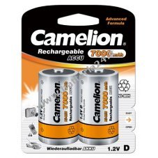 Batteria ricaricabile Camelion Ni MH HR20 Mono D in blister da 2 7000mAh