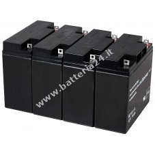 Powery Batteria ricaricabile di ricambio per USV APC Smart UPS SMT3000I