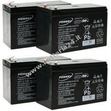 Batteria al Gel di piombo Powery per:UPS APC Smart UPS RT 1000 Marine