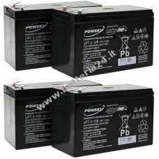 Batteria al Gel di piombo Powery per:UPS APC Smart UPS RT 1000 RM