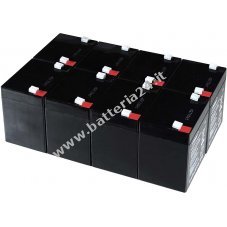 Batteria al Gel di piombo Powery per:UPS APC Smart UPS SMT2200RMI2U