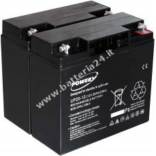 Batteria Powery al Gel di piombo per: UPS APC Smart UPS SUA1500I 20Ah (sostituisce anche 18Ah)