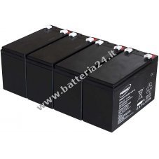 Batteria al Gel di piombo Powery per:UPS APC Smart UPS 1500 9Ah 12V