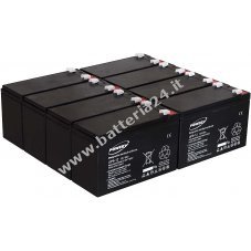 Batteria al Gel di piombo Powery per:UPS APC Smart UPS SUA3000RMXLI3U 9Ah 12V