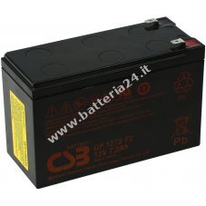 Batteria al piombo CSB di standby adatta per APC Smart UPS SU420INETSUVS420 12V 7,2Ah