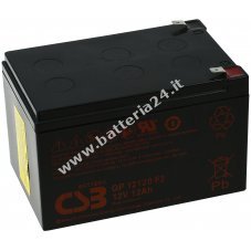 Batteria al piombo CSB di riserva adatta per APC Smart UPS SU520INET 12V 12Ah