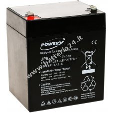 Powery Batteria al piombo gel 12V 6Ah per APC Back UPS BF350 GR