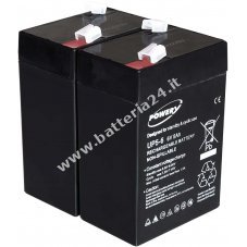 Batteria Powery al Gel di piombo per: APC RBC 1 6V 5Ah (sostituisce anche 4Ah 4,5Ah)