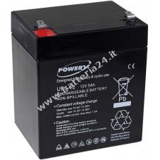 Batteria al Gel di piombo Powery per:APC RBC29 5Ah 12V