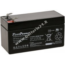 La batteria al piombo gel FirstPower FP1212 sostituisce APC RBC 35 1,2Ah 12V VdS