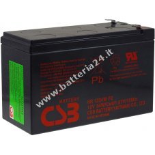 Batteria al piombo CSB ad alta corrente HR1234WF2 adatta per APC Back UPS BE550G 12V 9Ah