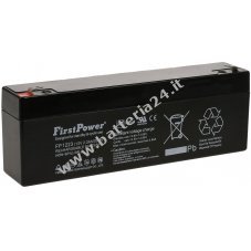 La batteria al piombo gel FirstPower FP1223 sostituisce Multipower MP2.3 12, MP2.2 12 VdS 12V 2.3Ah