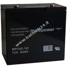 Powery Batteria al piombo (multipower) MPC62 12I a prova di ciclo