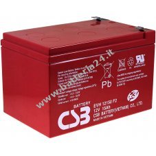 Batteria al piombo CSB EVH12150/X3 12V 15Ah a prova di ciclo