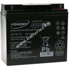 Powery Batteria al piombo gel 12V 18Ah