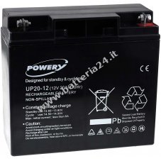 Powery Batteria al piombo gel 12V 20Ah