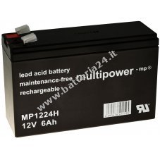 Powery Batteria al piombo (multipower) MP1224H Tipo ad alta corrente