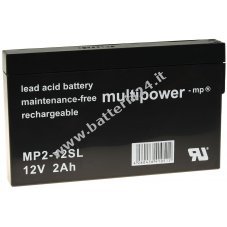 Powery Batteria al piombo (multipower) MP2 12SL 12V