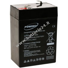 Powery Batteria al piombo gel 6V 6Ah