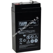 Batteria al piombo FIAMM FG10381 6V 3,8Ah