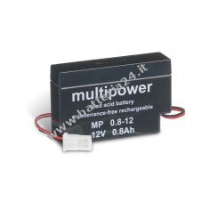 Powery Batteria al piombo (multipower) MP0,8 12