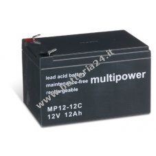 Powery Batteria al piombo (multipower) MP12 12C a prova di ciclo