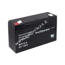 Powery Batteria al piombo (multipower) MP12 6