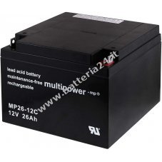 Powery Batteria al piombo (multipower) MP26 12C a prova di ciclo