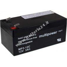 Powery Batteria al piombo (multipower) MPC3 12 a prova di ciclo