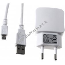 Adattatore multiplo con 2 USB 2,1A incl.cavo per ricarica per Samsung Galaxy S5 / S6